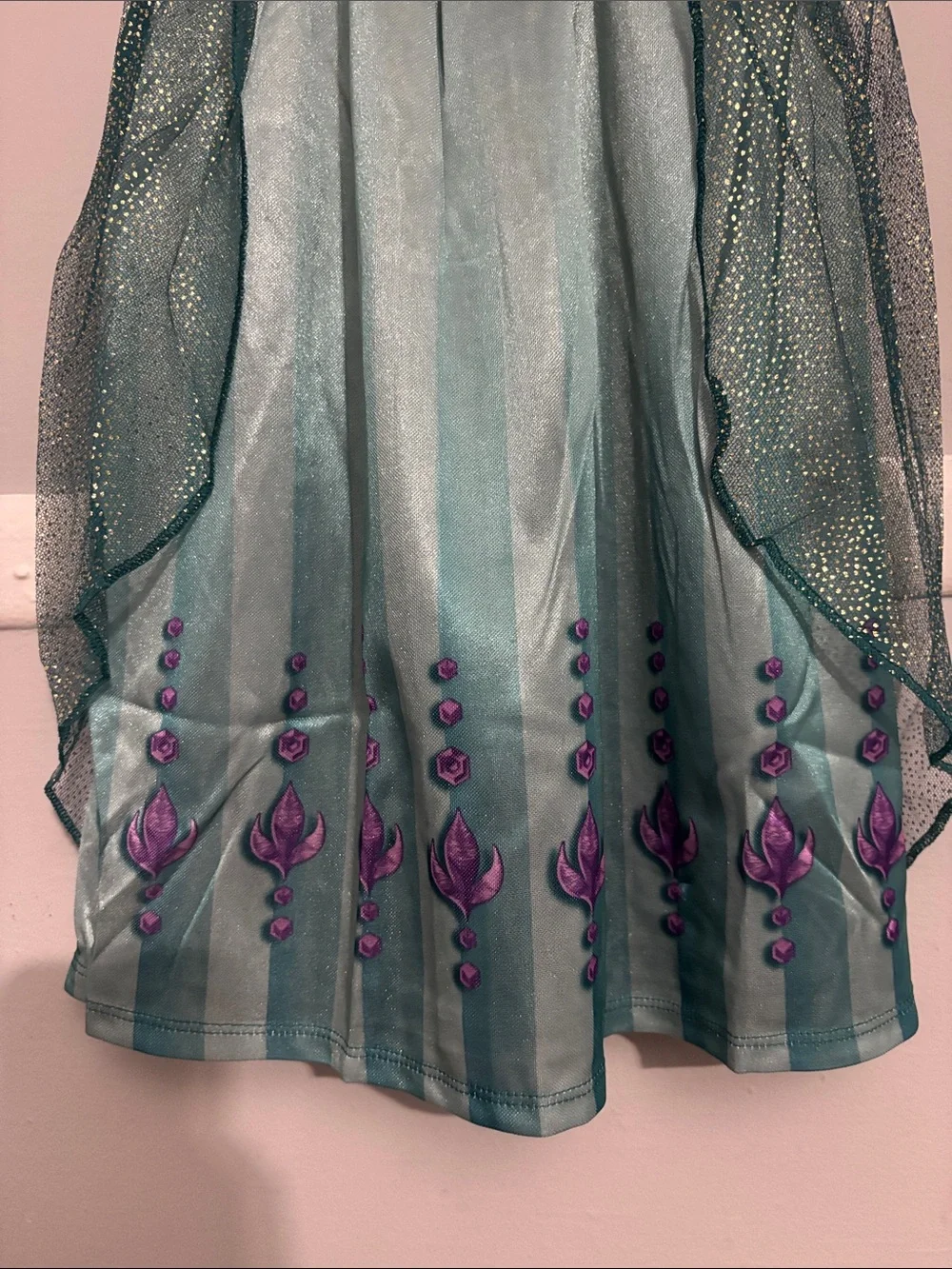 Disney Teal and Black Princess Dress with Purple Accents